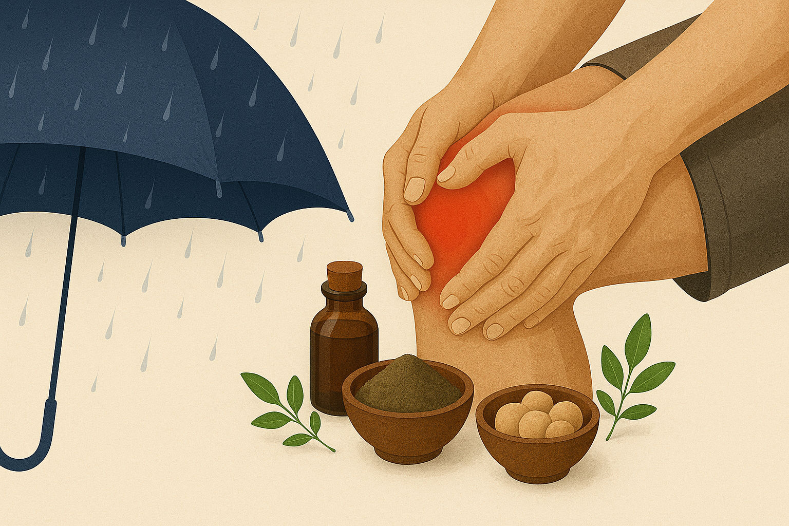 Why Joint Pain Gets Worse in Monsoon – Ayurvedic Tips for Relief