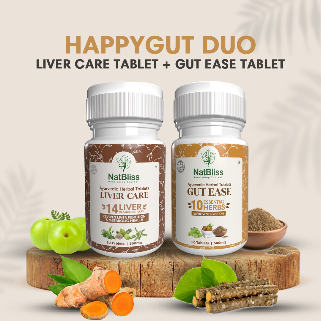 liver care tablet + gut ease tablet
