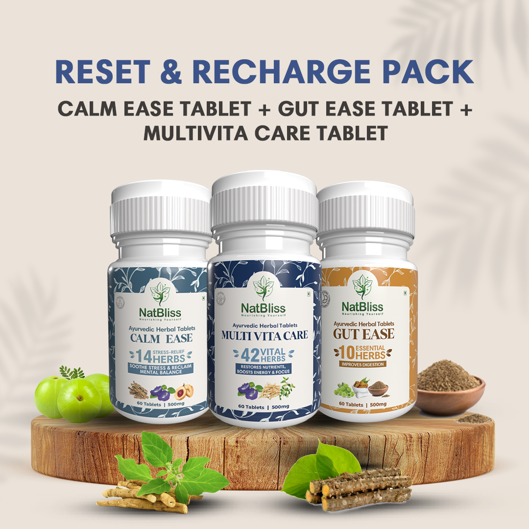Calm Ease tablet + Gut Ease tablet + MultiVita Care tablet
