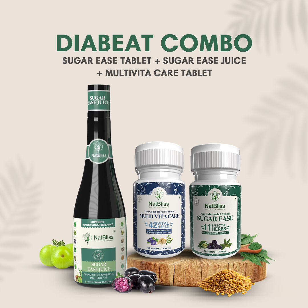 Dia Care  Sugar Ease tablet  + Sugar Ease Juice + Multi Vita Care tablet
