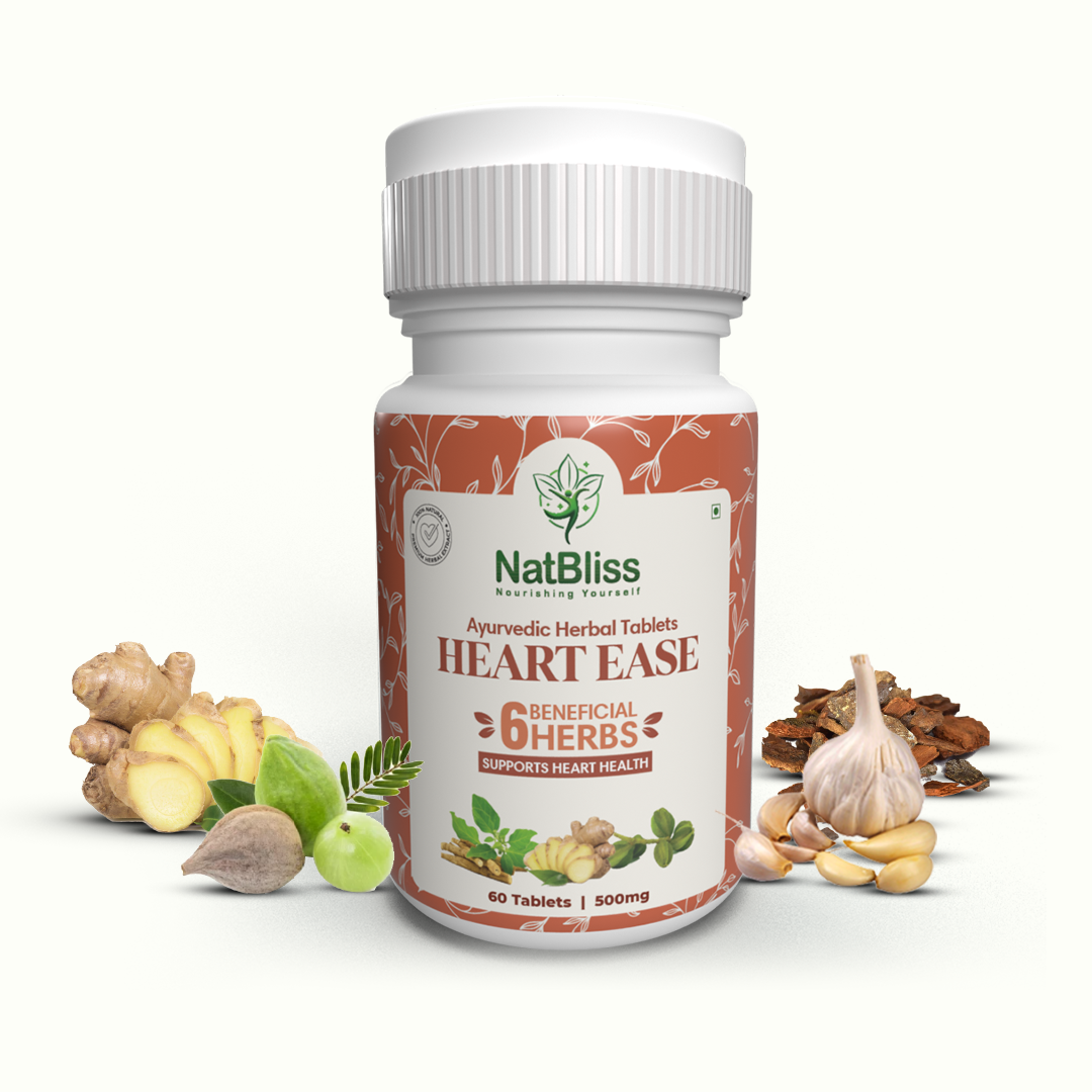 Heart Ease Tablets (Herbal Cholesterol Control Tablets)